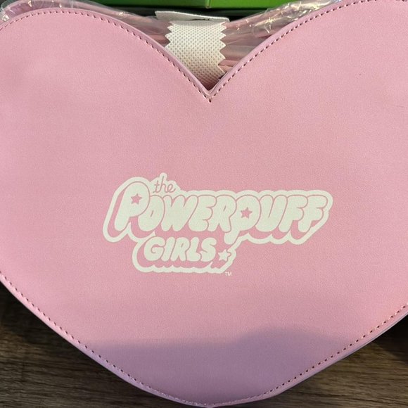 Pink Heart Shaped Blossom The Power Puff Girls Crossbody Purse - Picture 3 of 4